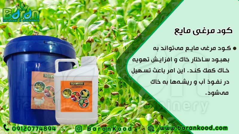 کود مایع مرغی ویژه یونجه