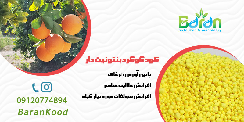 کود گوگرد بنتونیت دار